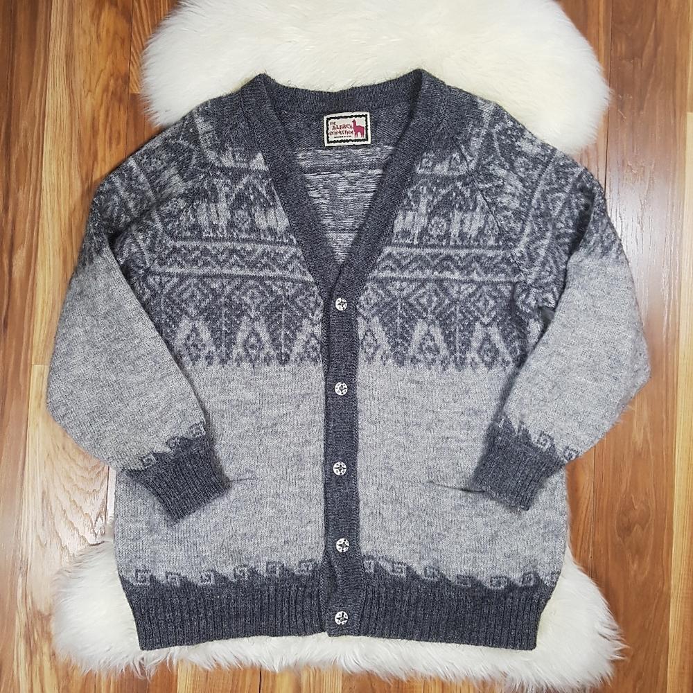The Alpaca Connection Vintage Cardigan Sweater